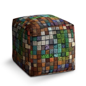 Taburet Cube Blocks Abstract: 40x40x40 cm