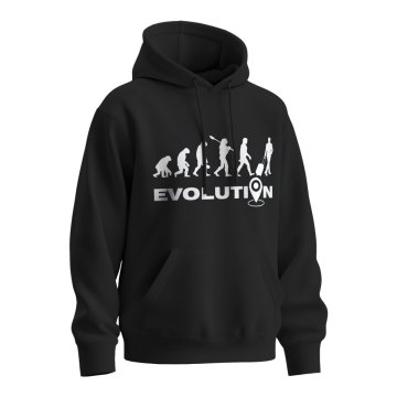 Mikina s potiskem Evoluce cestovatele