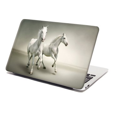 Samolepka na notebook Dva bílí koně