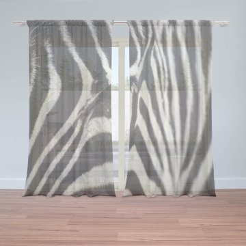 Záclony Detail zebra: 2ks 150x250cm