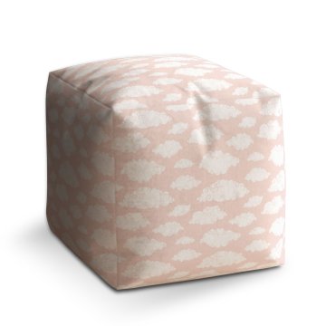 Taburet Cube Oblaky: 40x40x40 cm