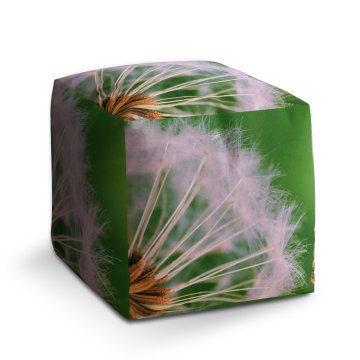 Taburet Cube Odkvetlé pampelišky 3: 40x40x40 cm