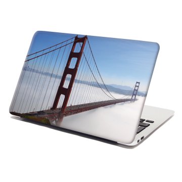 Samolepka na notebook Golden Gate v mlze