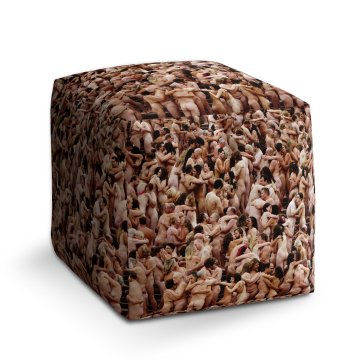 Taburet Cube Nahatí lidé: 40x40x40 cm