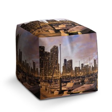 Taburet Cube Městský přístav: 40x40x40 cm