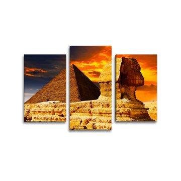 Obraz - 3-dílný Pyramidy