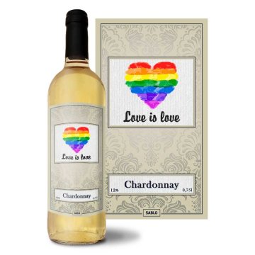 Bílé víno Love is Love: 0,75 l 