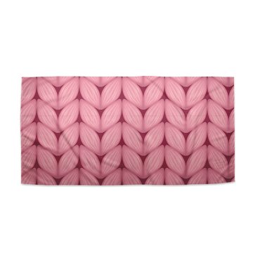 Ručník Růžové pletení z vlny