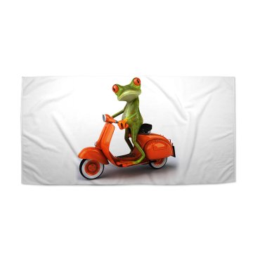 Ručník Žába na motorce