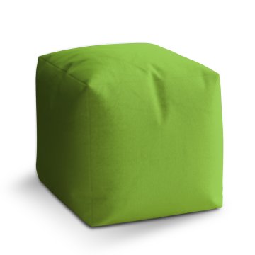 Taburet Cube Jablečná zelená: 40x40x40 cm