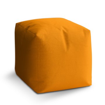 Taburet Cube Neonová oranžová: 40x40x40 cm