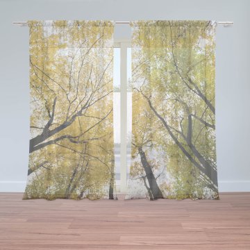Záclony Koruny stromů: 2ks 150x250cm
