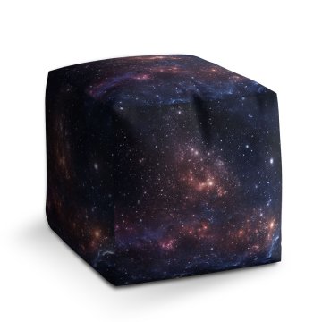 Taburet Cube Noční obloha: 40x40x40 cm