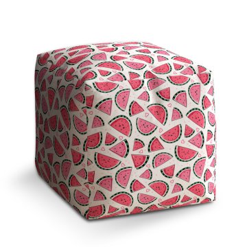 Taburet Cube Vodní meloun: 40x40x40 cm