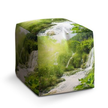 Taburet Cube Kaskádovitý vodopád: 40x40x40 cm