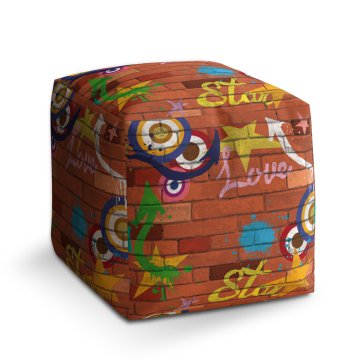 Taburet Cube Zeď: 40x40x40 cm