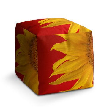 Taburet Cube Slunečnice: 40x40x40 cm