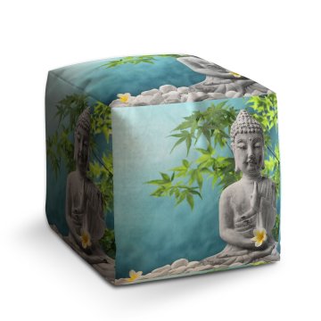 Taburet Cube Buddha: 40x40x40 cm