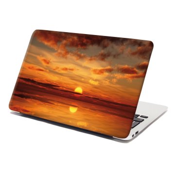 Samolepka na notebook Oranžové slunce