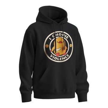 Mikina s potiskem I choose violence