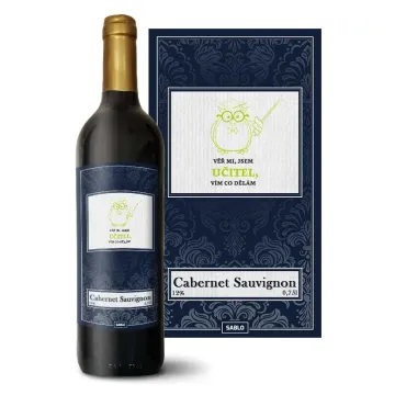 Červené víno Věř mi, jsem učitel vím co dělám: 0,75 l 