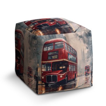 Taburet Cube Londýn Double-decker 2: 40x40x40 cm