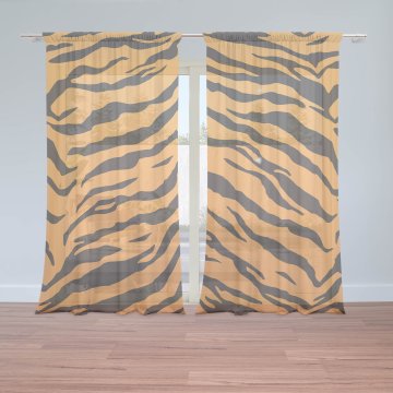 Záclony Tygří vzor: 2ks 150x250cm