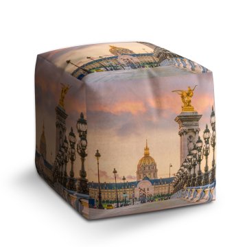 Taburet Cube Paříž Elysejský palác: 40x40x40 cm