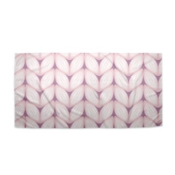 Ručník Bledě růžové pletení
