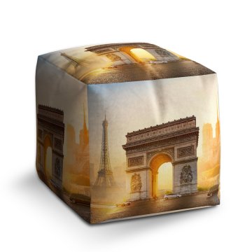 Taburet Cube Paříž Vítězný oblouk: 40x40x40 cm