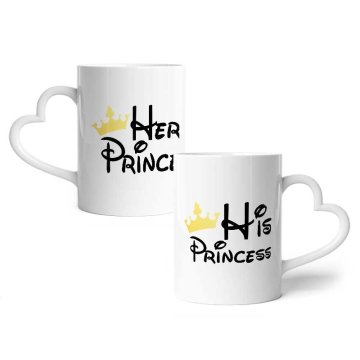 Hrnky Princ a princess: 2ks 330ml