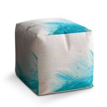 Taburet Cube Abstraktní barvy: 40x40x40 cm