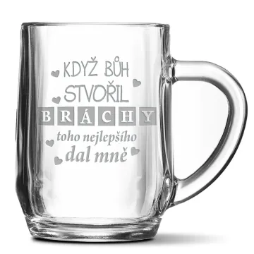 Půllitr Když Bůh stvořil bráchy: 0,5