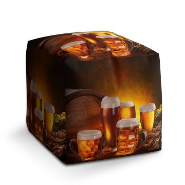 Taburet Cube Krýgly s pivem: 40x40x40 cm