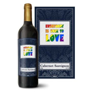 Červené víno Everybody is free to love: 0,75 l 