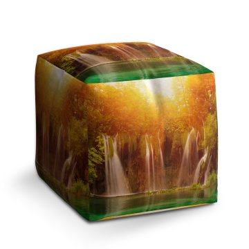 Taburet Cube Vodopád: 40x40x40 cm