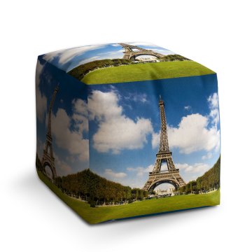 Taburet Cube Eiffelova věž: 40x40x40 cm