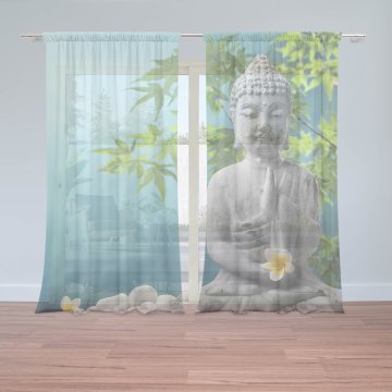 Záclony Buddha: 2ks 150x250cm