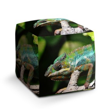 Taburet Cube Chameleon: 40x40x40 cm