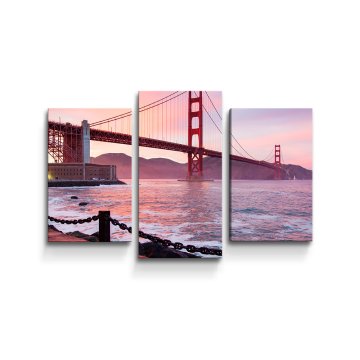 Obraz - 3-dílný Golden Gate