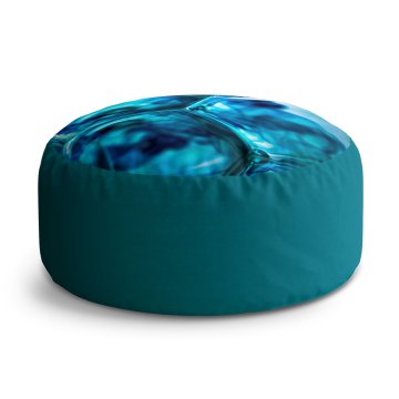 Taburet Circle Modré bubliny: 40x50 cm