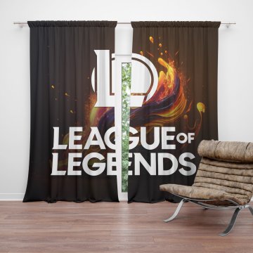 Závěs League of Legends Abstract: 2ks 140x250cm