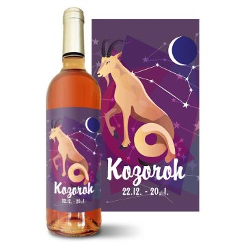 Růžové víno Kozoroh: 0,75 l 