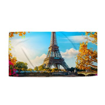Ručník Paříž Eifellova věž Flowers