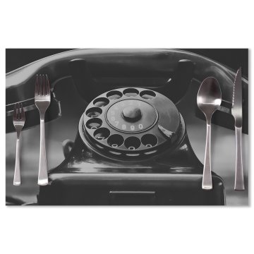 Prostírání Starý telefon: 40x30cm
