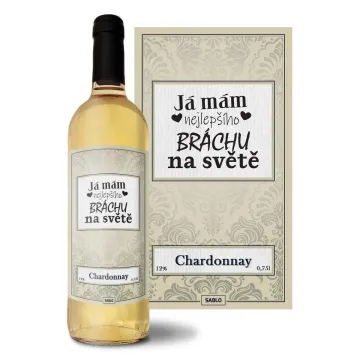 Bílé víno Já mám nejlepšího bráchu na světě: 0,75 l 