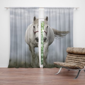 Závěs Bílý kůň 3: 2ks 140x250cm