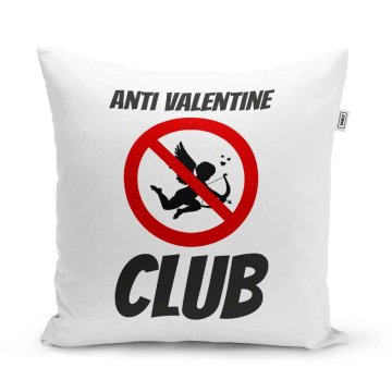 Polštář Anti Valentine Club: 40x40 cm