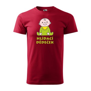 Tričko s potiskem Hlídací dědeček