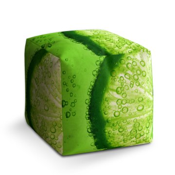 Taburet Cube Limetka: 40x40x40 cm